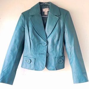 NWT Spiegel Robin Blue Blazer w/ Oversized Buttons